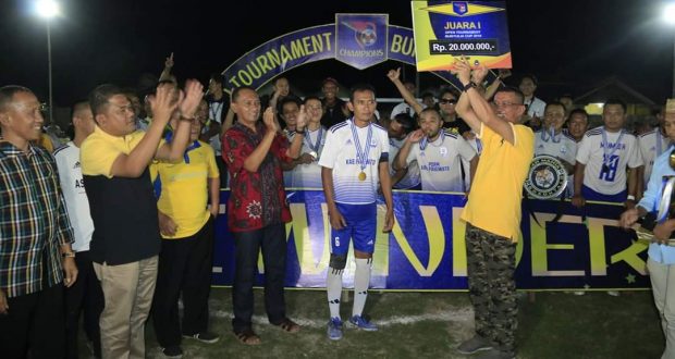 Bupati Pohuwato Tutup Laga Final Turnamen Sepak Bola di Lapangan GBK