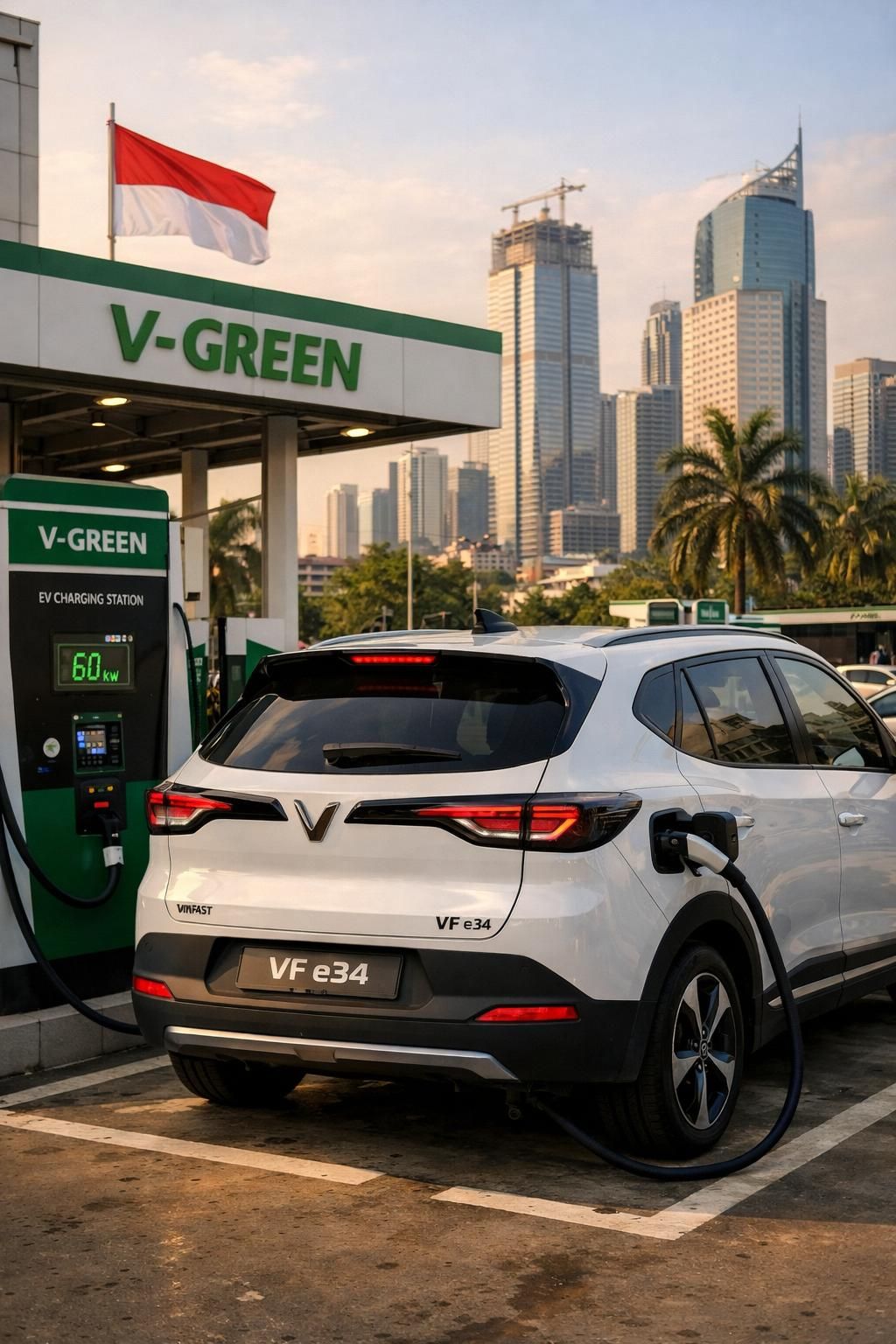 v-green akan memasang 63.000 stasiun pengisian kendaraan listrik vinfast di seluruh indonesia untuk mendukung mobilitas ramah lingkungan dan mempercepat adopsi kendaraan listrik.