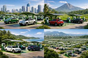 v-green akan memasang 63.000 stasiun pengisian kendaraan listrik vinfast di indonesia, mendukung infrastruktur kendaraan listrik yang ramah lingkungan dan masa depan yang lebih bersih.