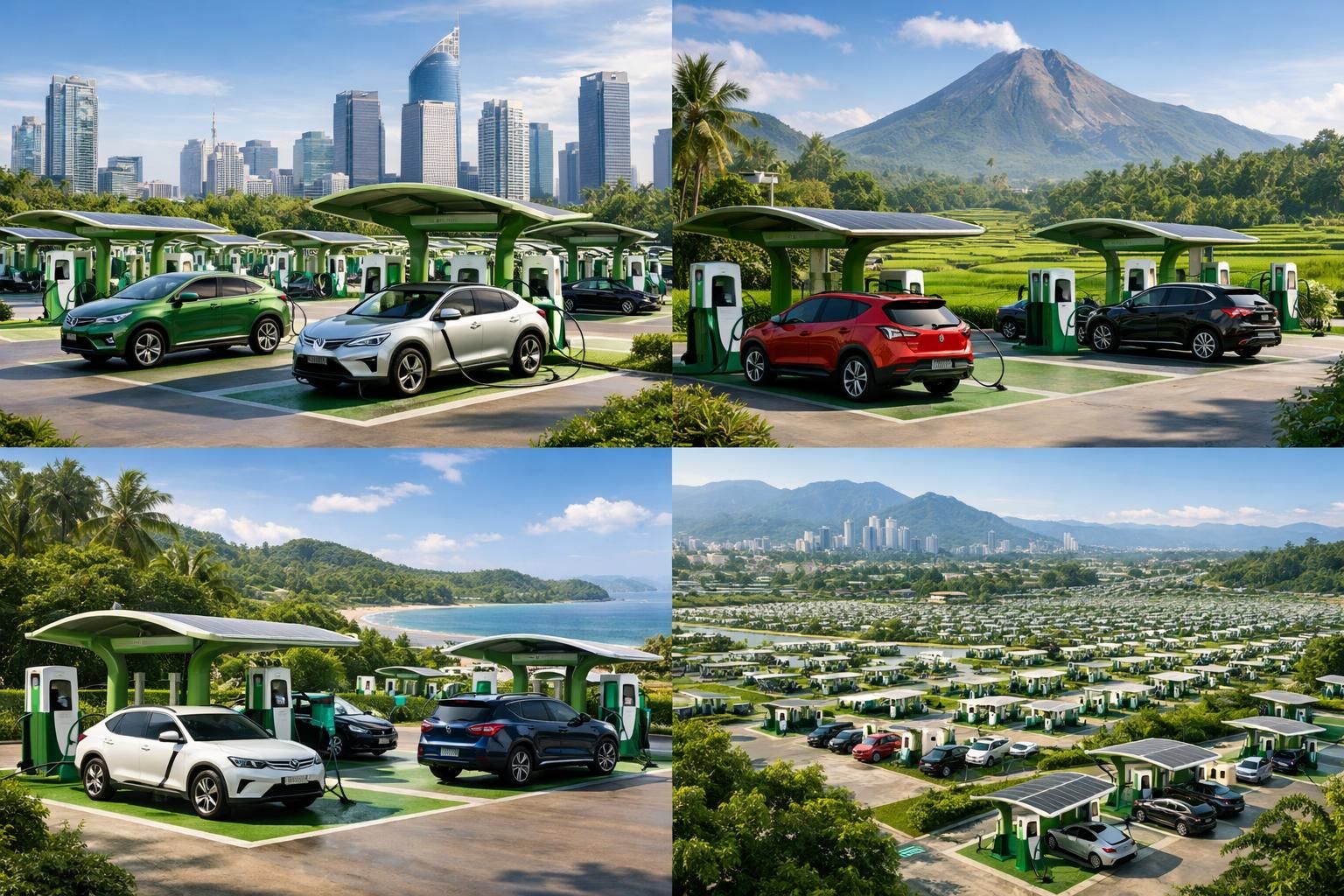 v-green akan memasang 63.000 stasiun pengisian kendaraan listrik vinfast di indonesia, mendukung infrastruktur kendaraan listrik yang ramah lingkungan dan masa depan yang lebih bersih.